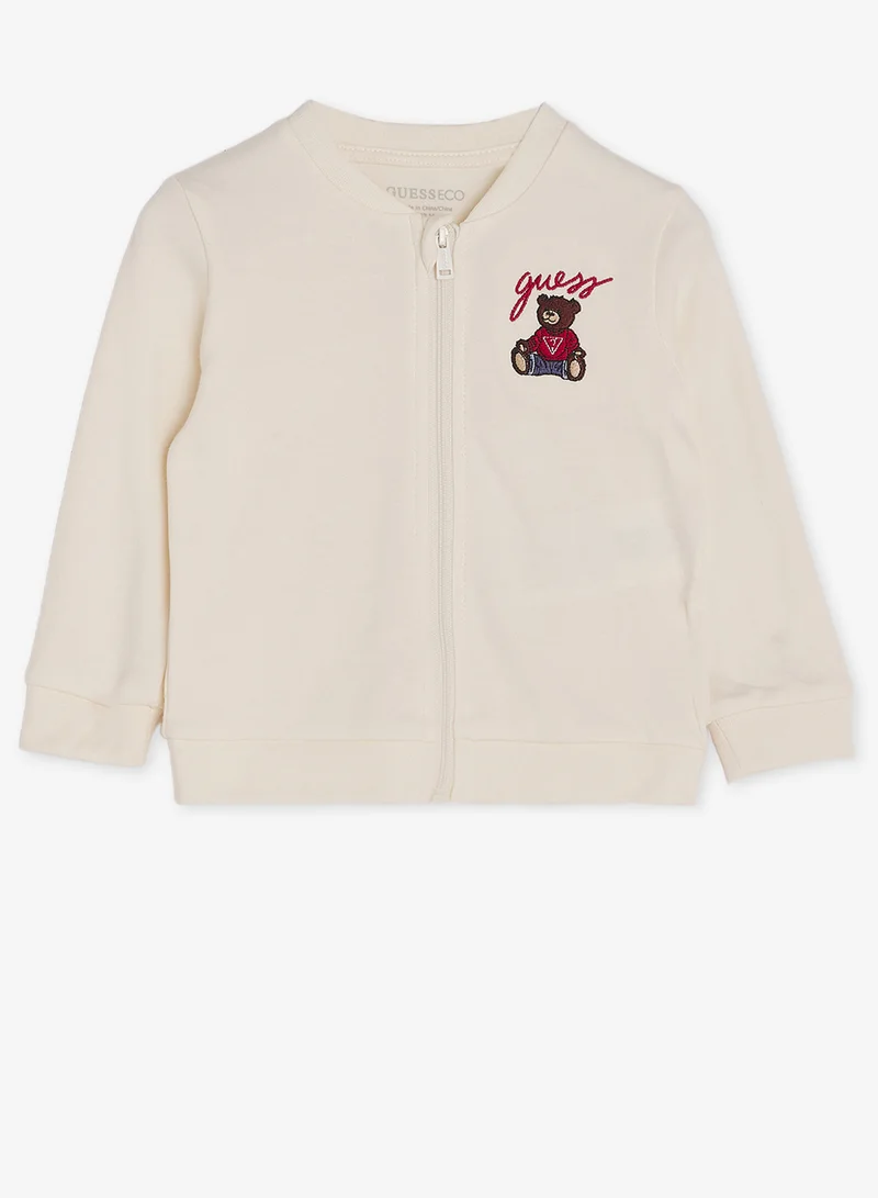 جس طقم ملابس أطفال علوي وبدلة داخلية وبنطلون بياقة دائرية